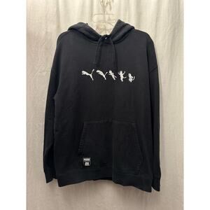 Puma x RIPNDIP Hoodie Cotton Black Sweatshirt Size Large
